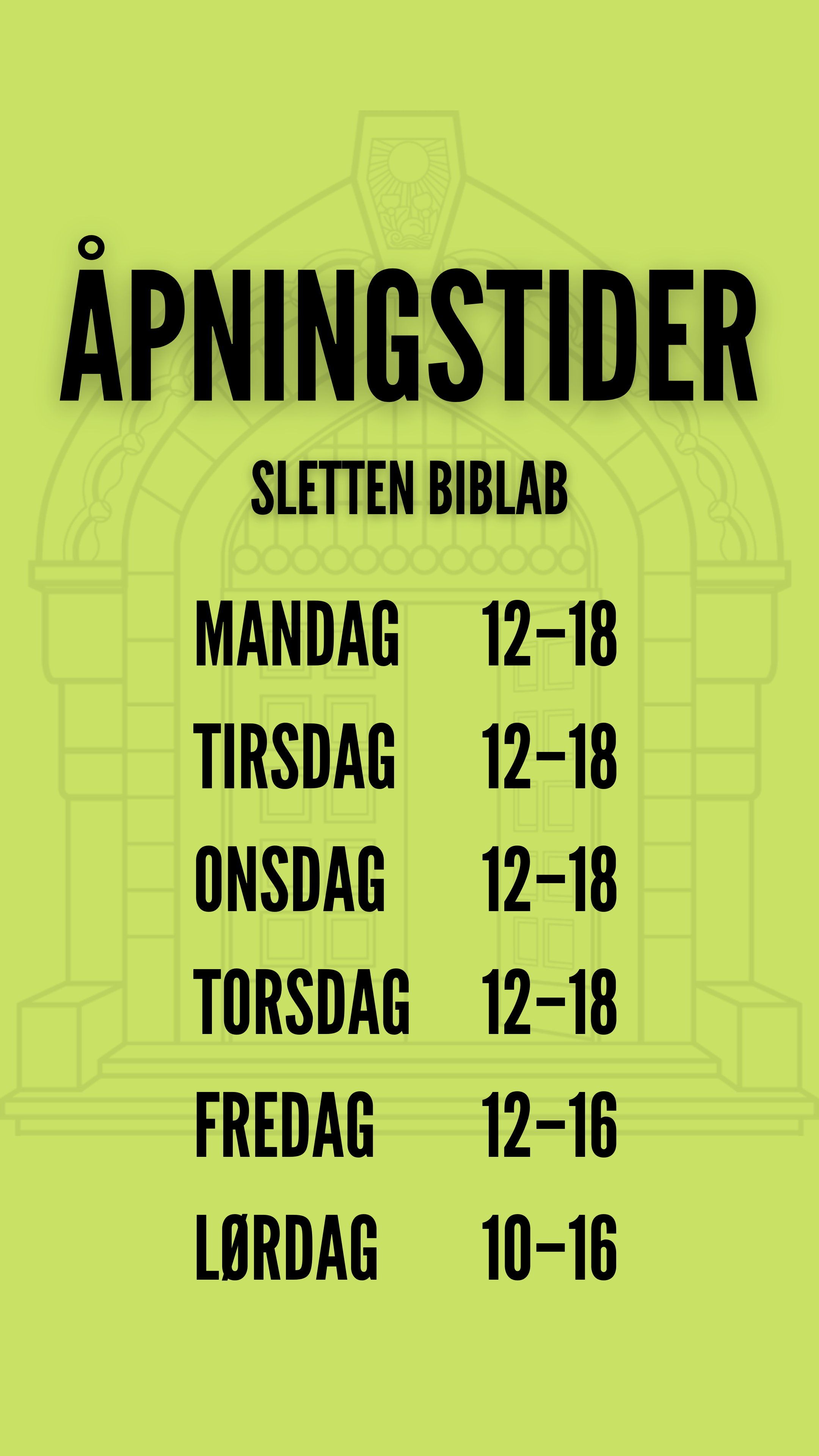 Åpningstider