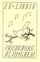 exlibrisblomgrenfriedeborg