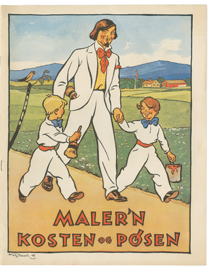 Bla i maleboken: Malern, Kosten og Pøsen